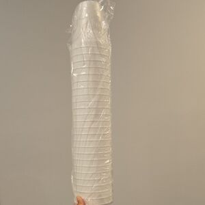 🛒 $1 with bundle (25) White Styrofoam Cups NEW